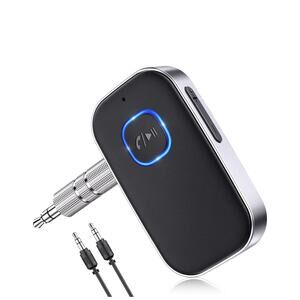 Bluetooth Car Adapter, Noise Cancelling AUX, Wireless Receiver, 16H Battery Life